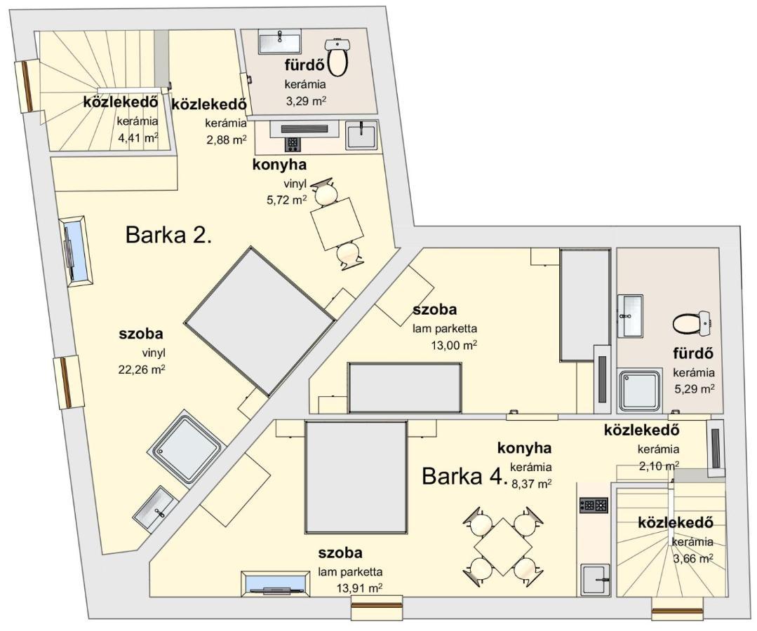 Barka Apartman 에게르 외부 사진
